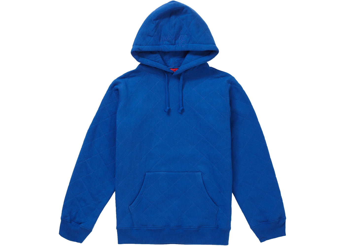 Supreme Quilted Hooded Sweatshirt Royal