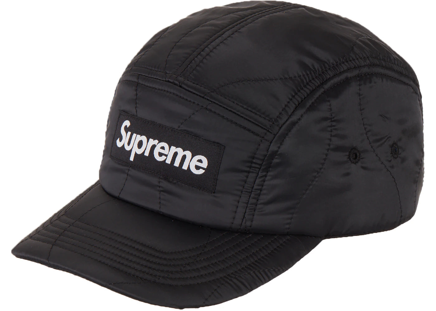 Supreme Quilted Liner Camp Cap Black
