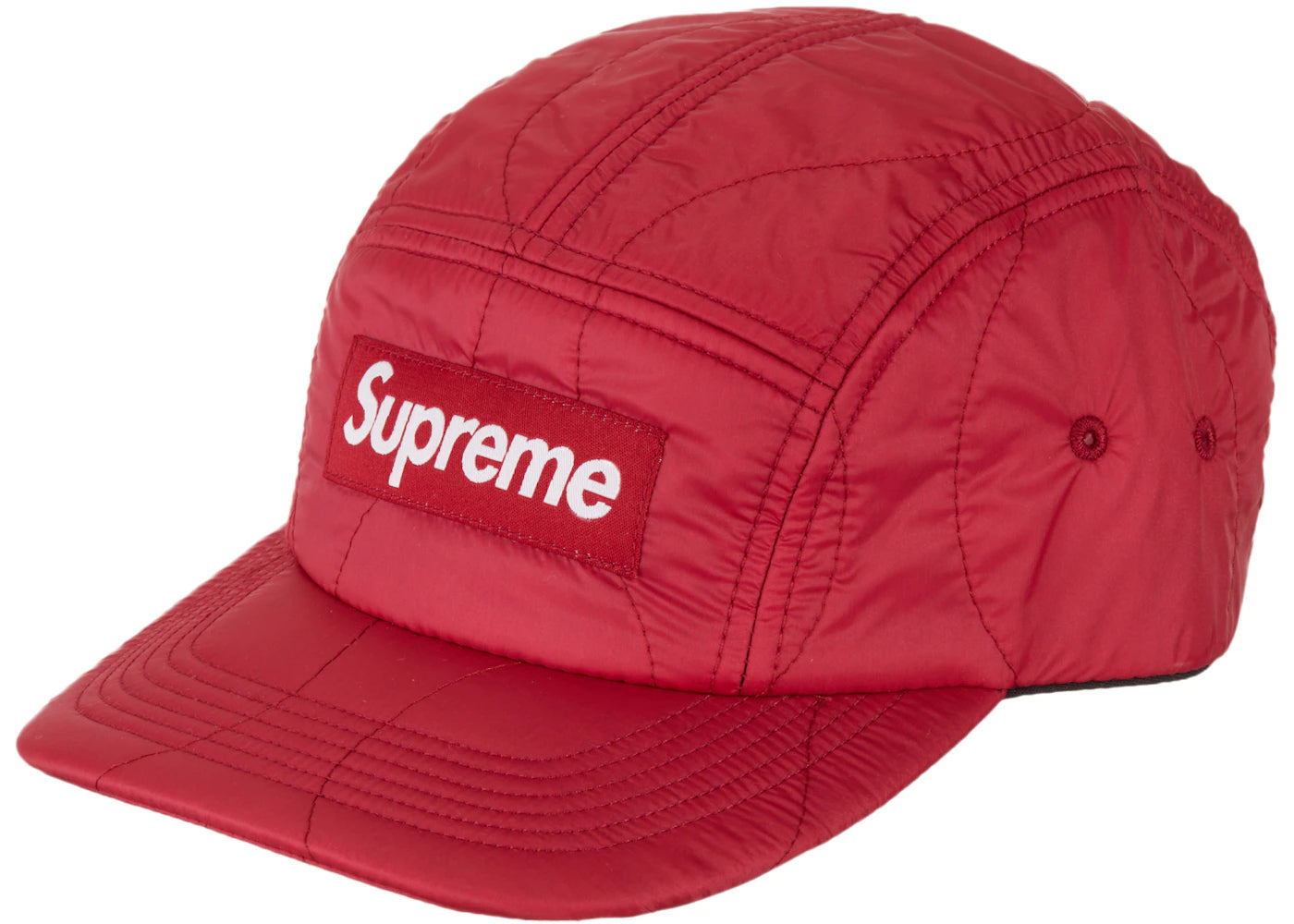 Supreme Quilted Liner Camp Cap Red