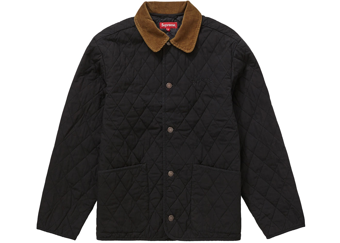 Supreme Quilted Paisley Jacket Black