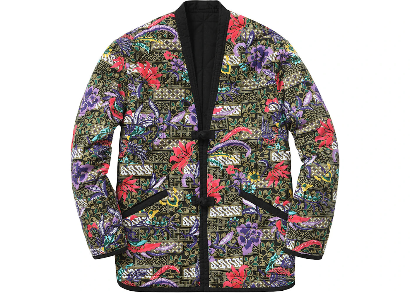 Supreme Quilted Paradise Reversible Jacket Black