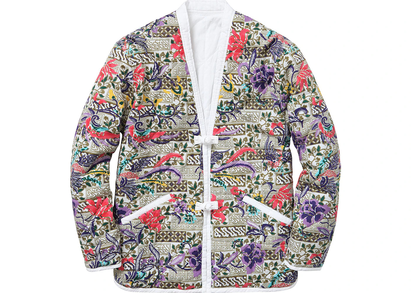 Supreme Quilted Paradise Reversible Jacket White