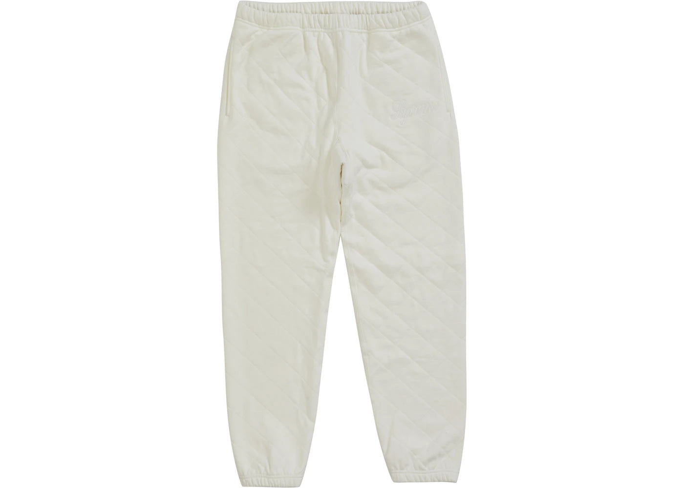 Supreme Quilted Sweatpant White