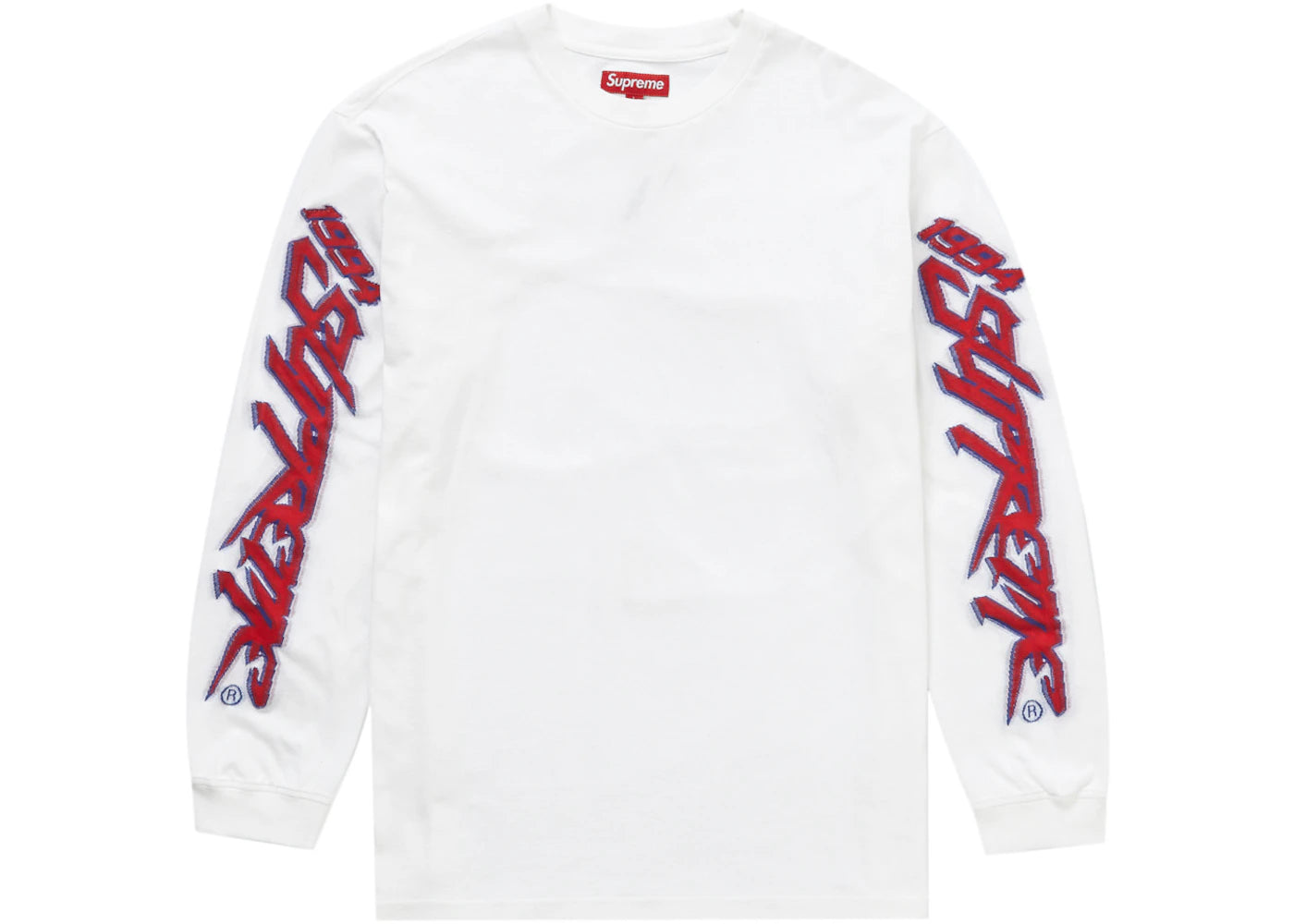 Supreme Racing Intarsia L/S Top White