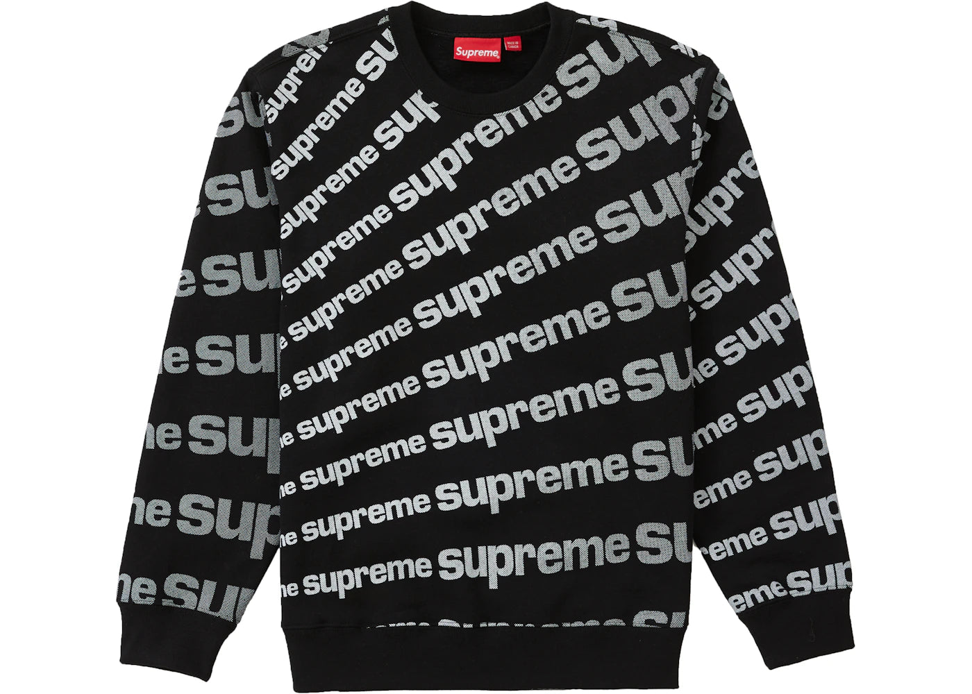 Supreme Radial Crewneck Black
