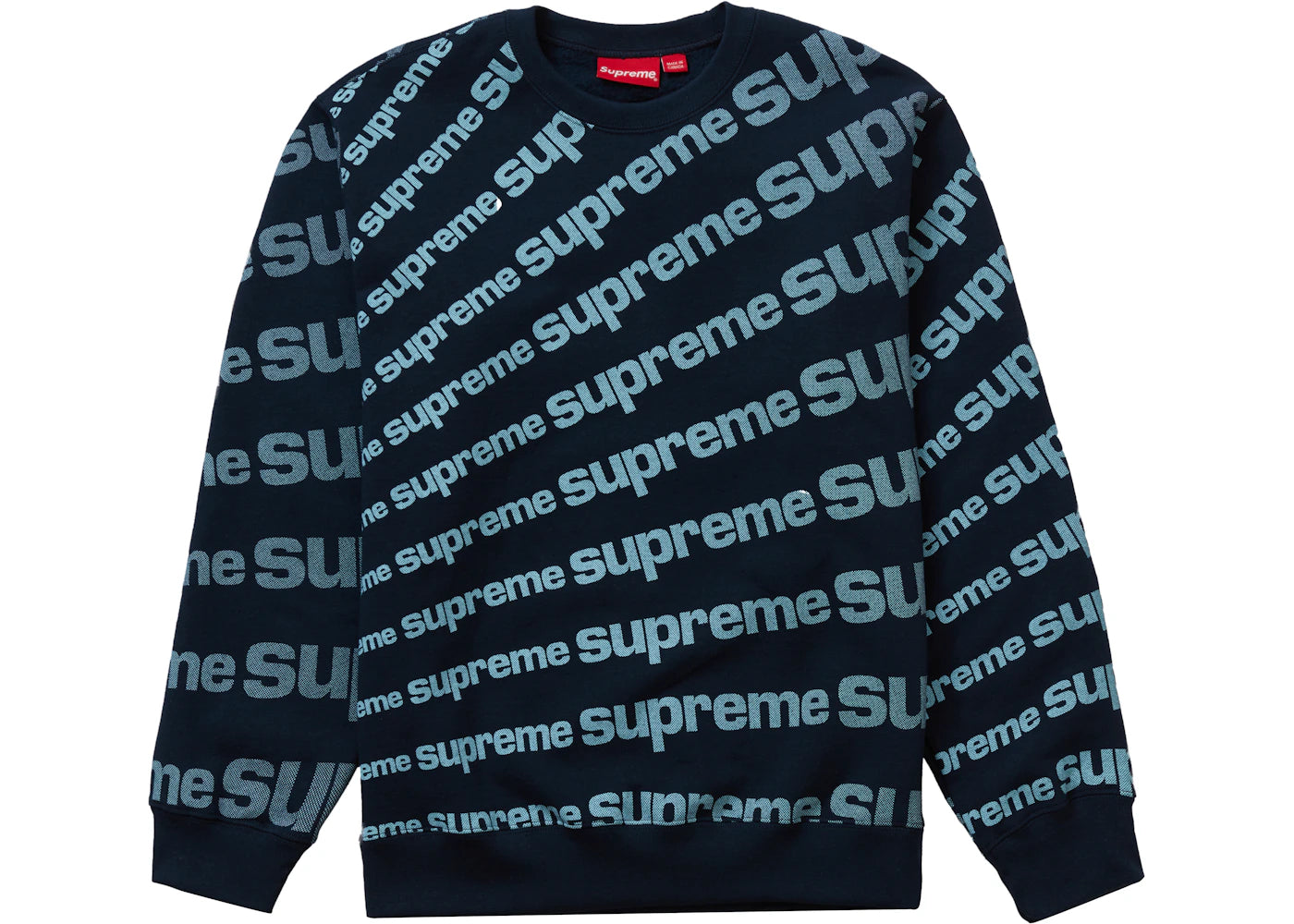 Supreme Radial Crewneck Navy