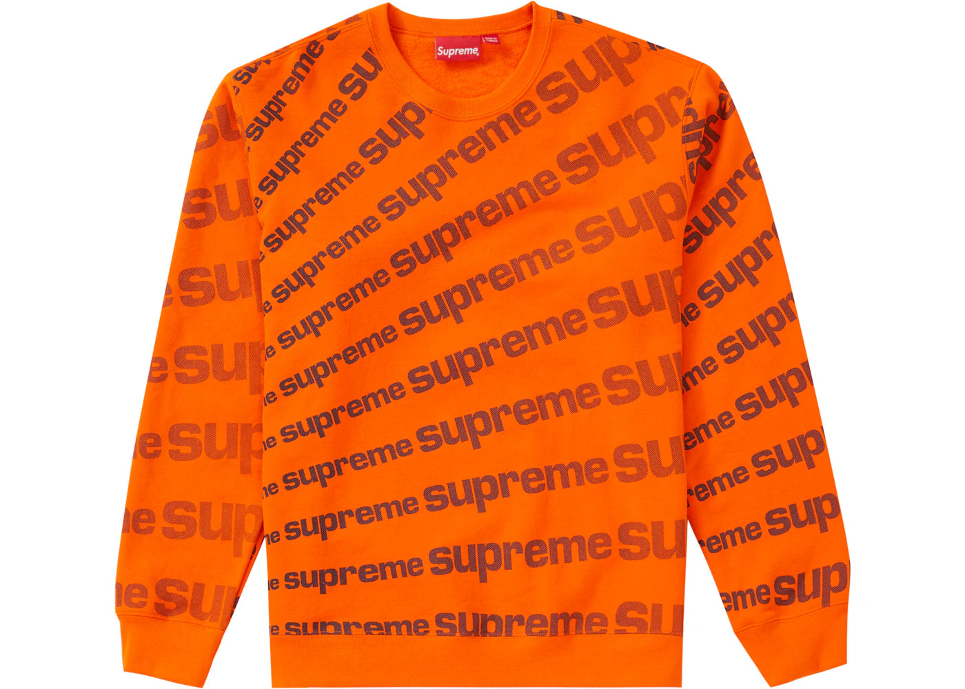 Supreme Radial Crewneck Orange