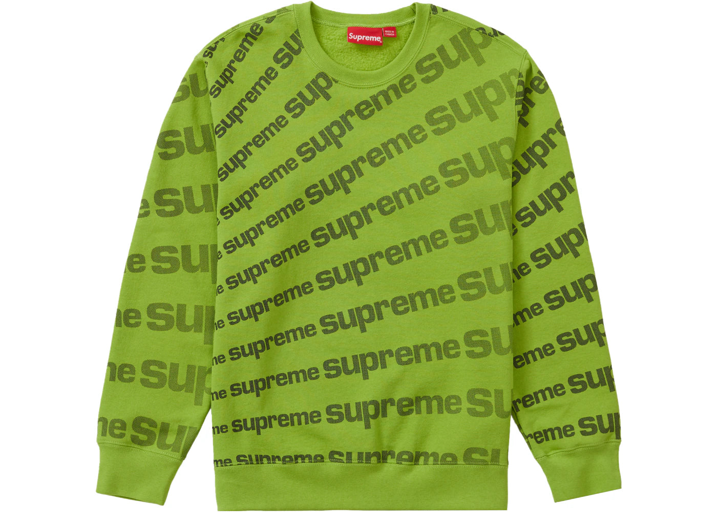 Supreme Radial Crewneck Lime