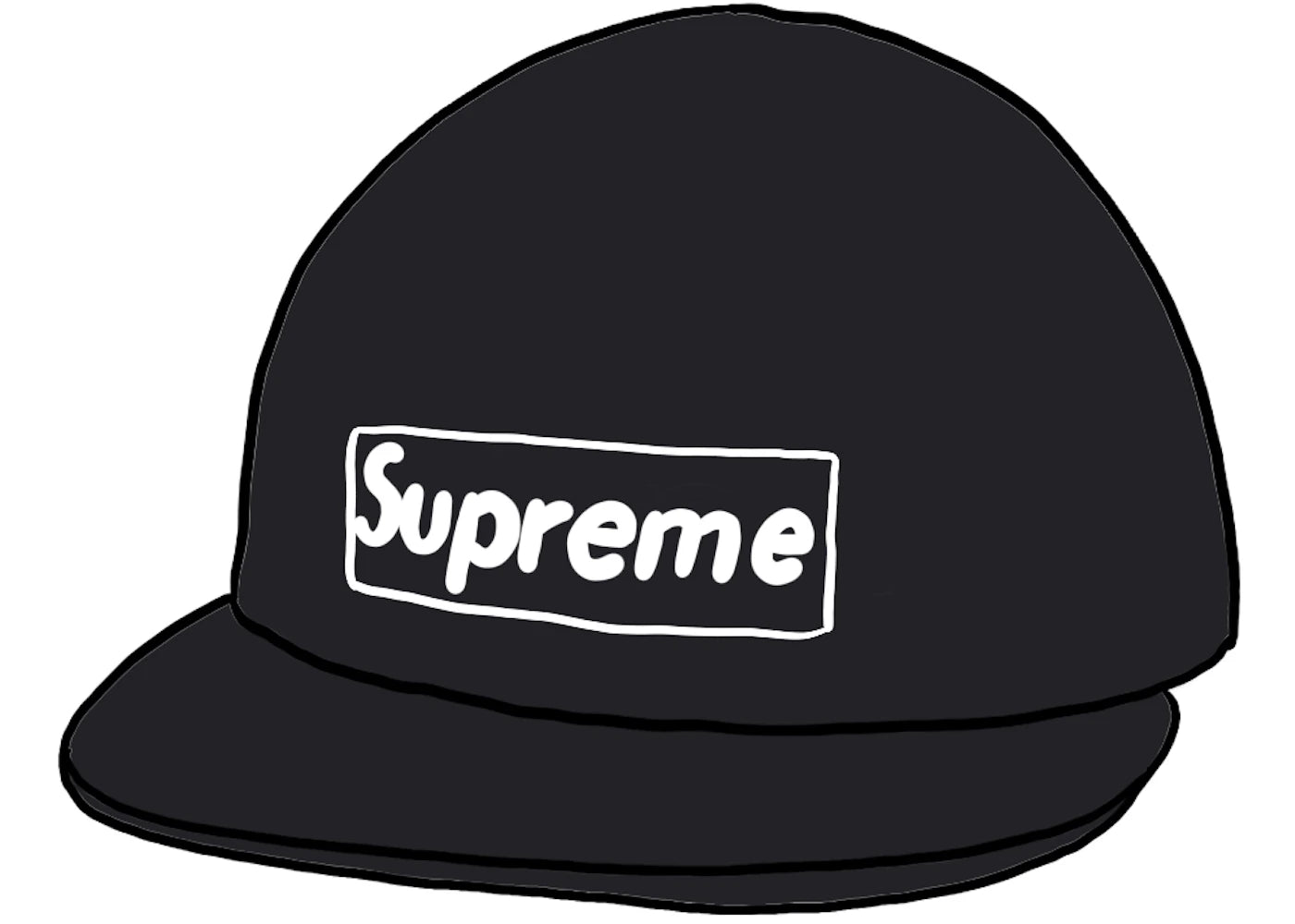 Supreme Raffia Camp Cap Black