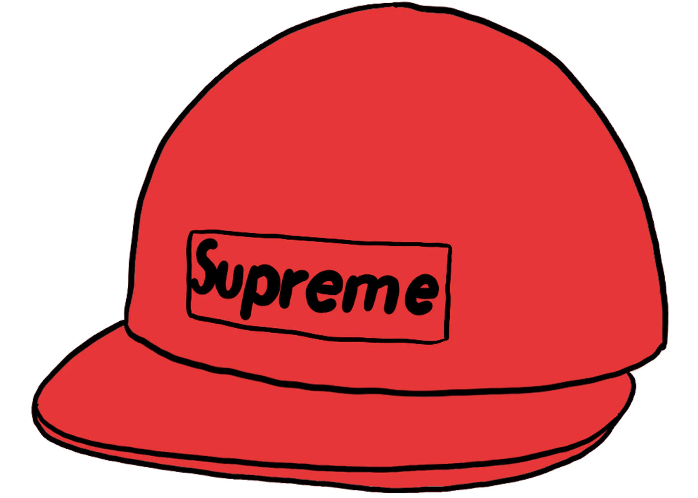 Supreme Raffia Camp Cap Red