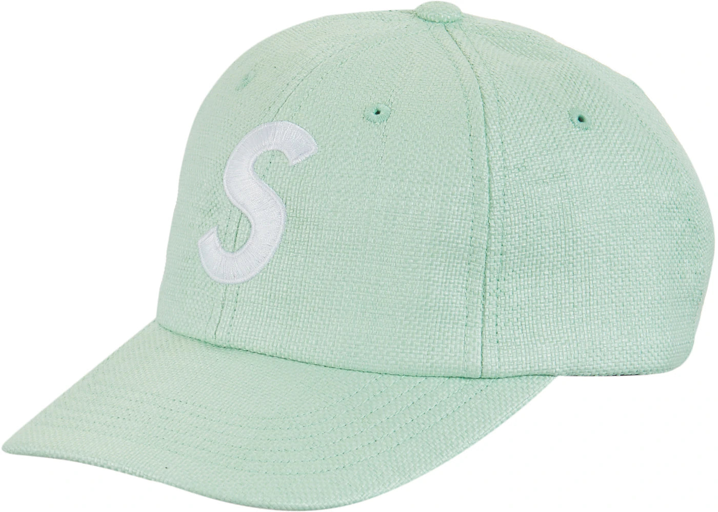 Supreme Raffia S Logo 6-Panel Green