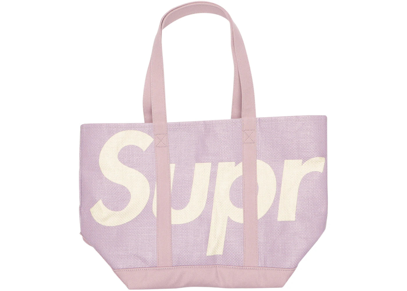 Supreme Raffia Tote Purple