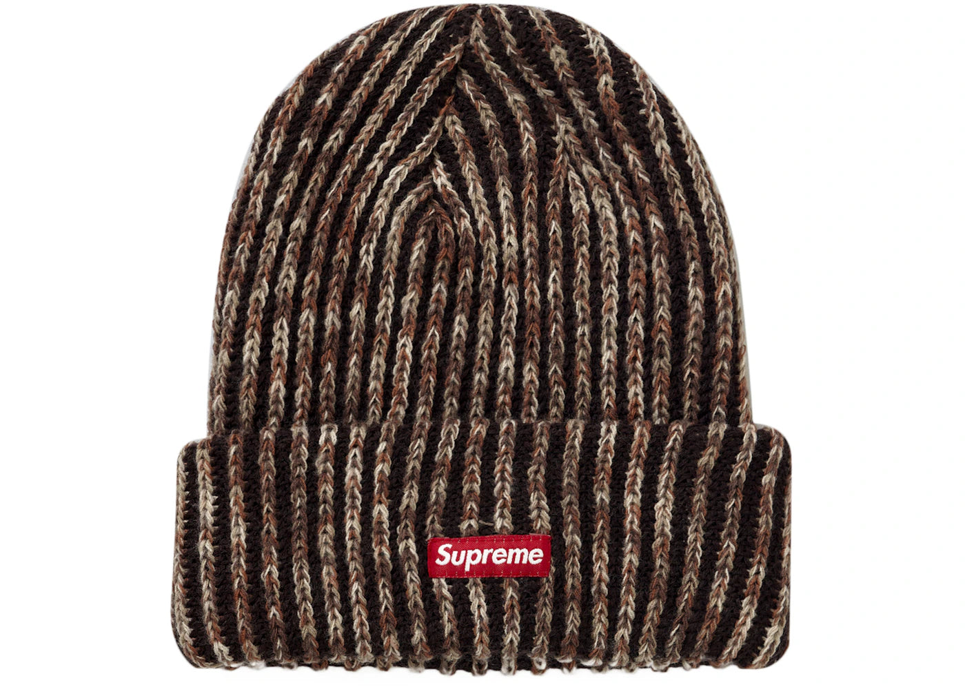 Supreme Rainbow Knit Loose Gauge Beanie (FW21) Dark Brown