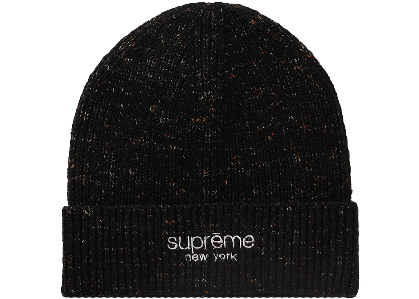 Supreme Rainbow Speckle Beanie Black