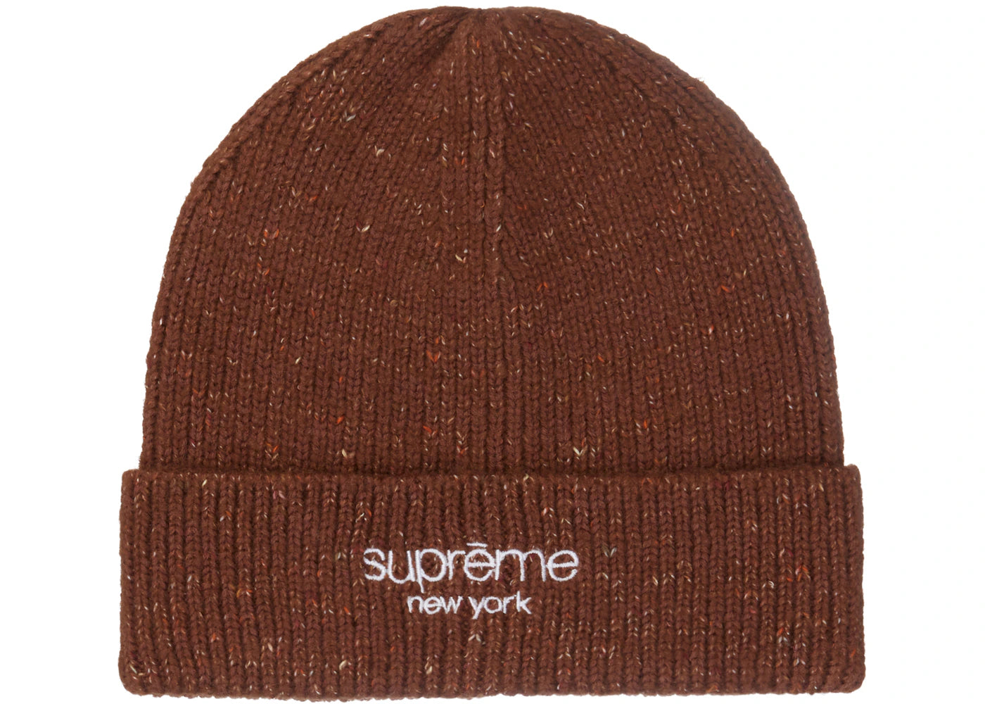 Supreme Rainbow Speckle Beanie (FW22) Brown