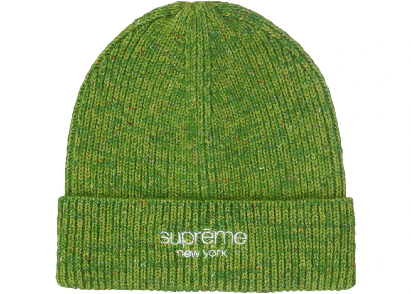 Supreme Rainbow Speckle Beanie (FW22) Green