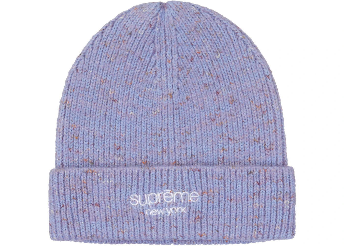 Supreme Rainbow Speckle Beanie (FW22) Light Blue