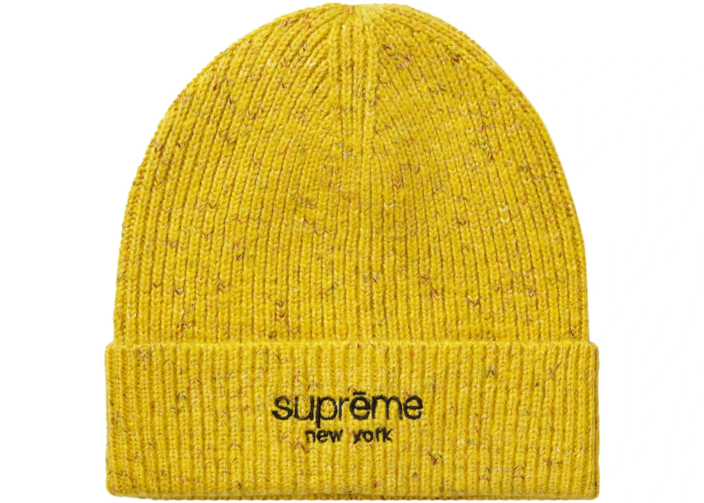 Supreme Rainbow Speckle Beanie Yellow