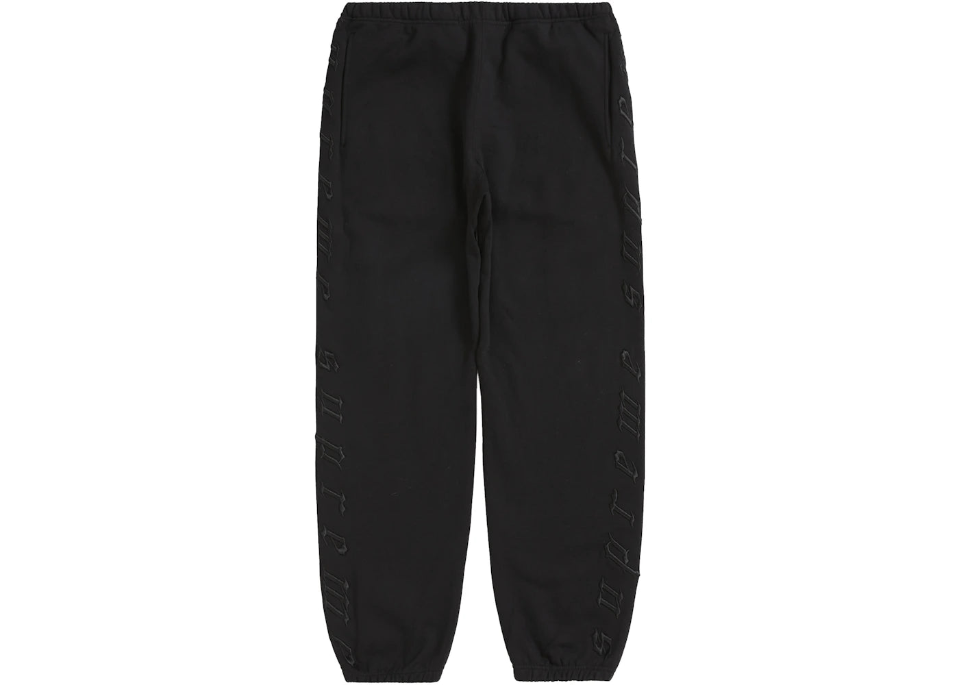 Supreme Raised Embroidery Sweatpant Black