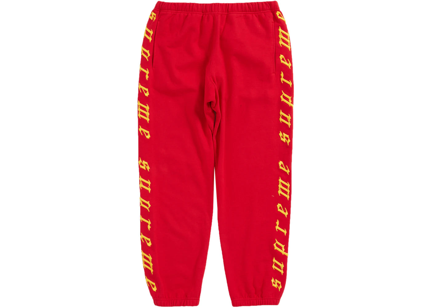 Supreme Raised Embroidery Sweatpant Red