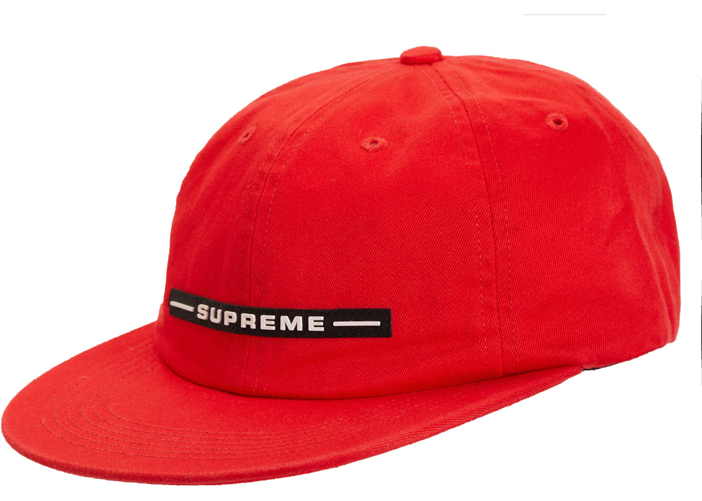 Supreme Raised Logo 6-Panel Red