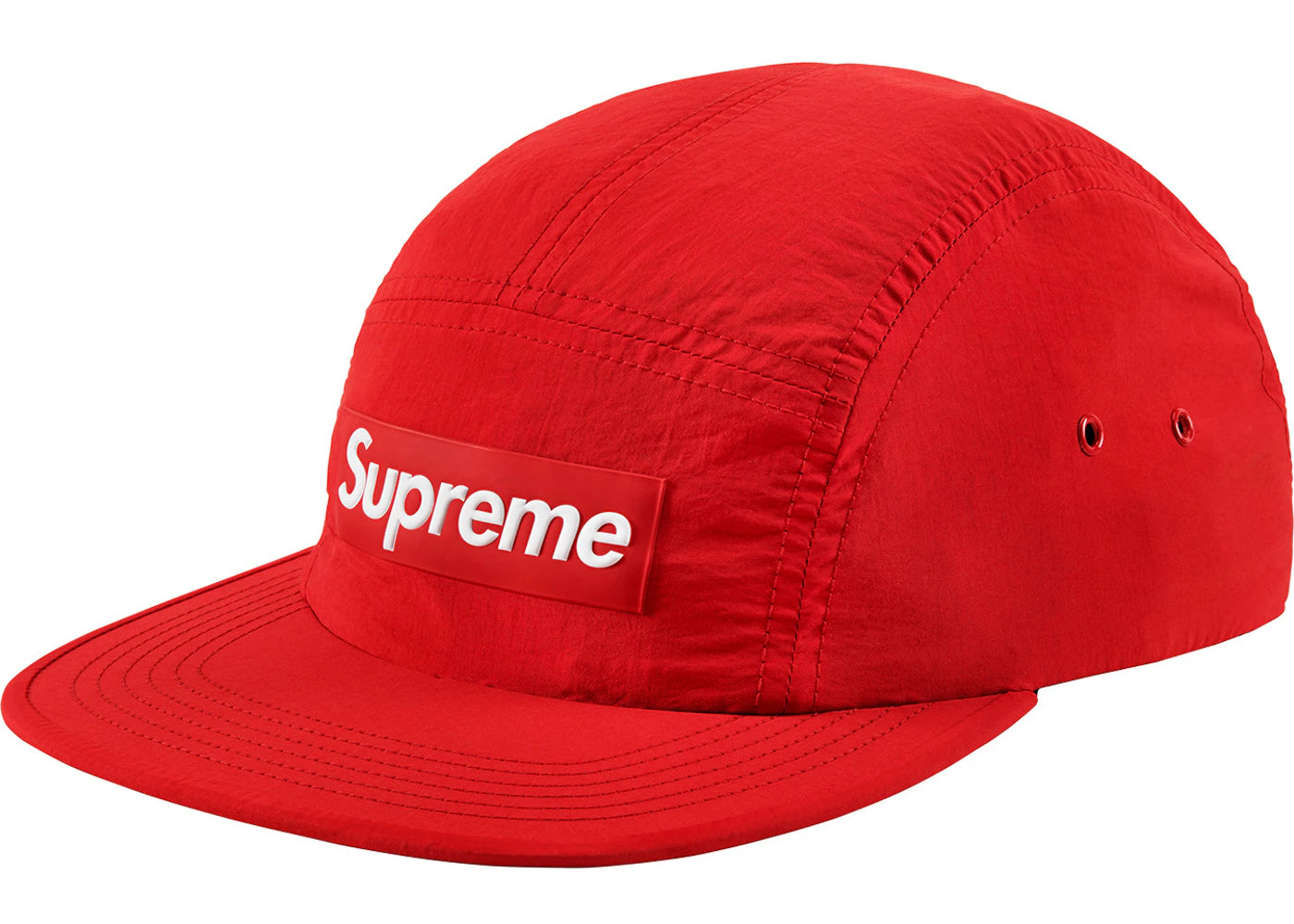 Supreme Raised Logo Patch Camp Cap Red