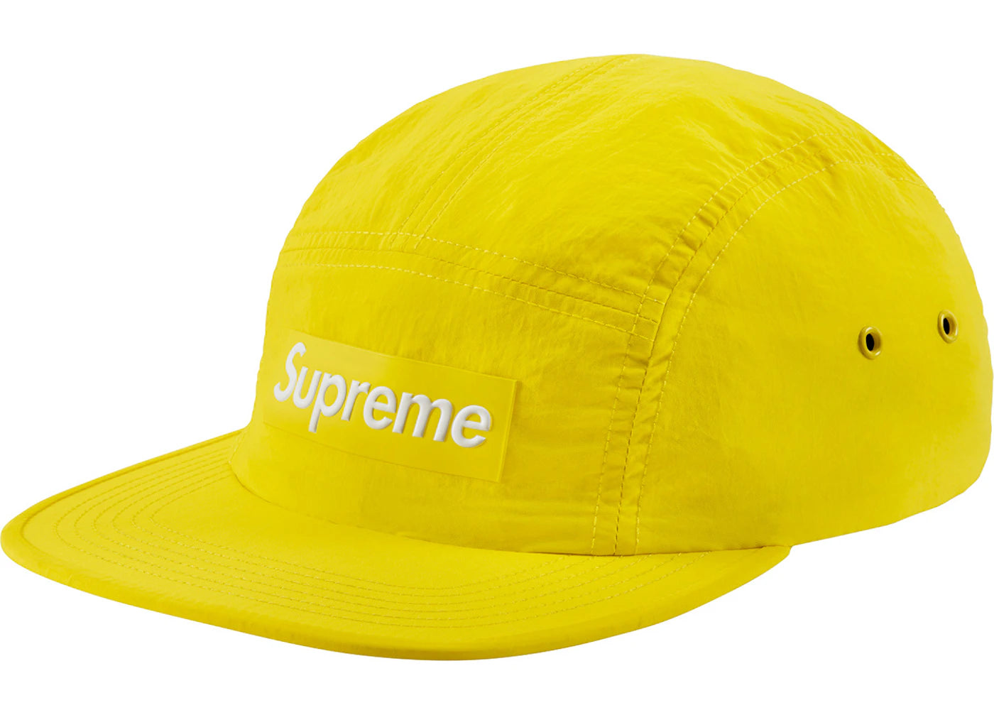 Supreme Raised Logo Patch Camp Cap Yellow