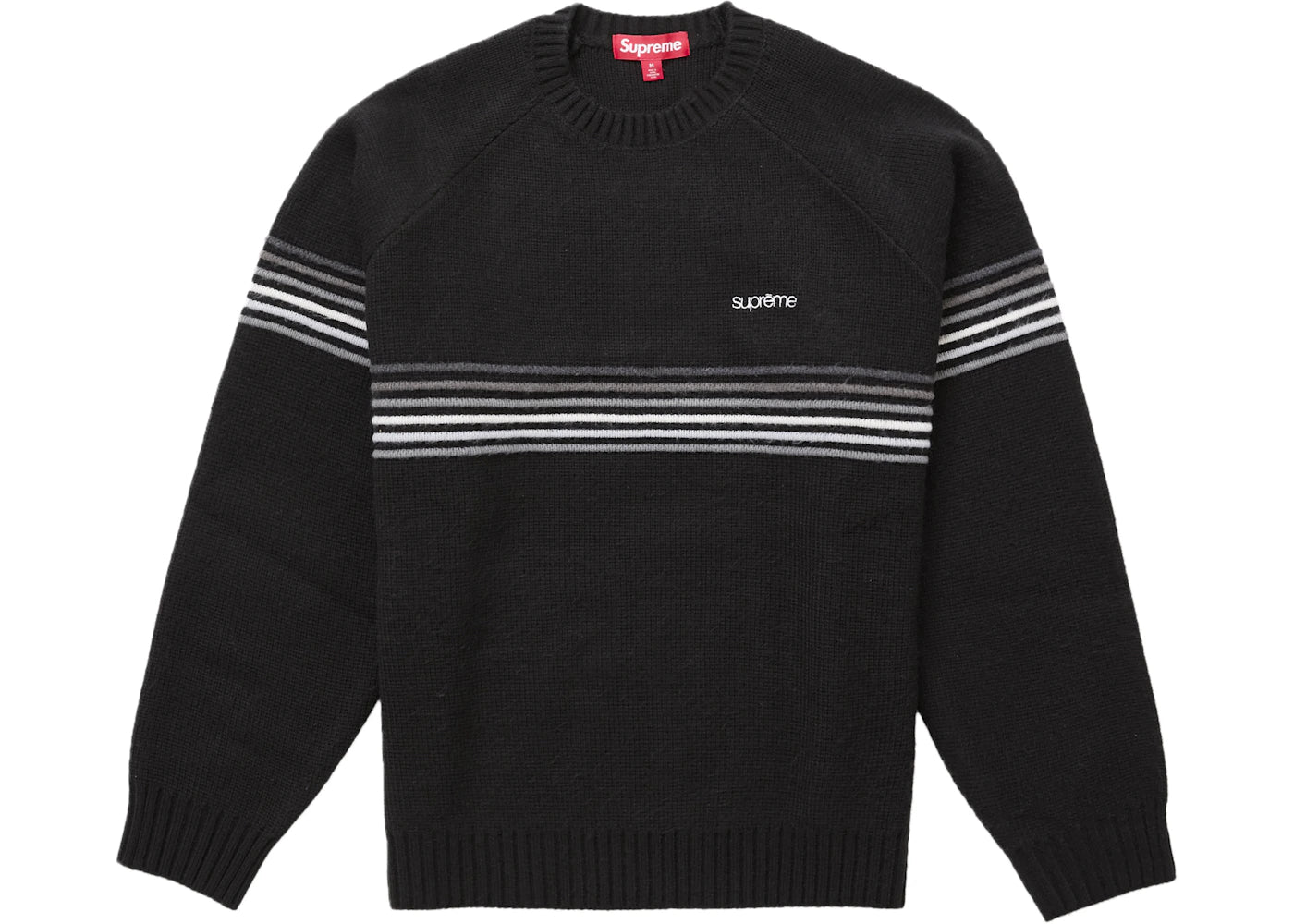 Supreme Raised Stripe Sweater Black