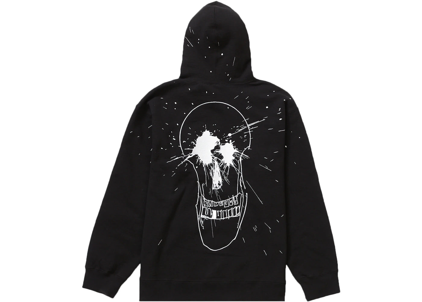 Supreme Ralph Steadman Skull Hooded Sweatshirt Black