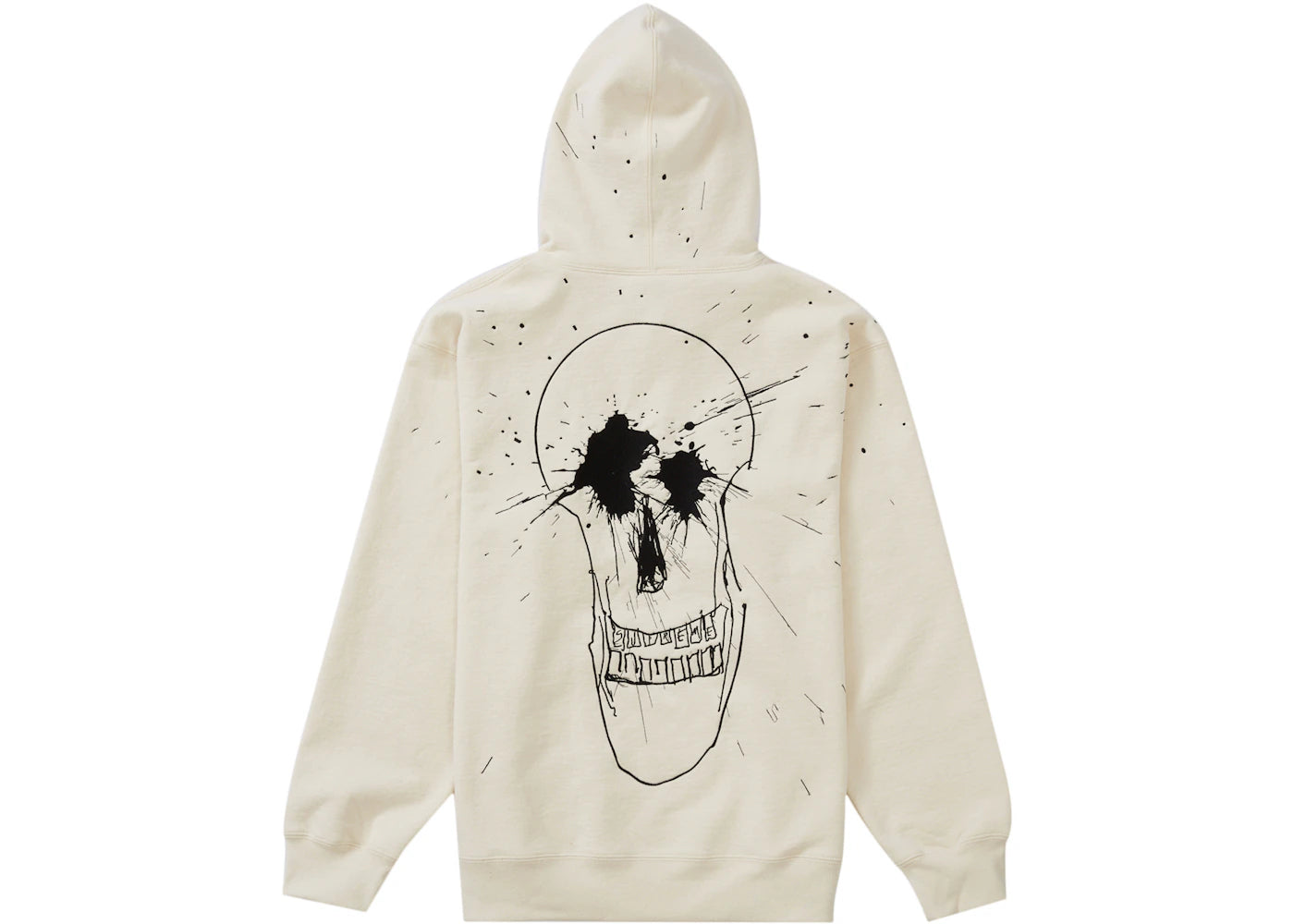Supreme Ralph Steadman Skull Hooded Sweatshirt Natural