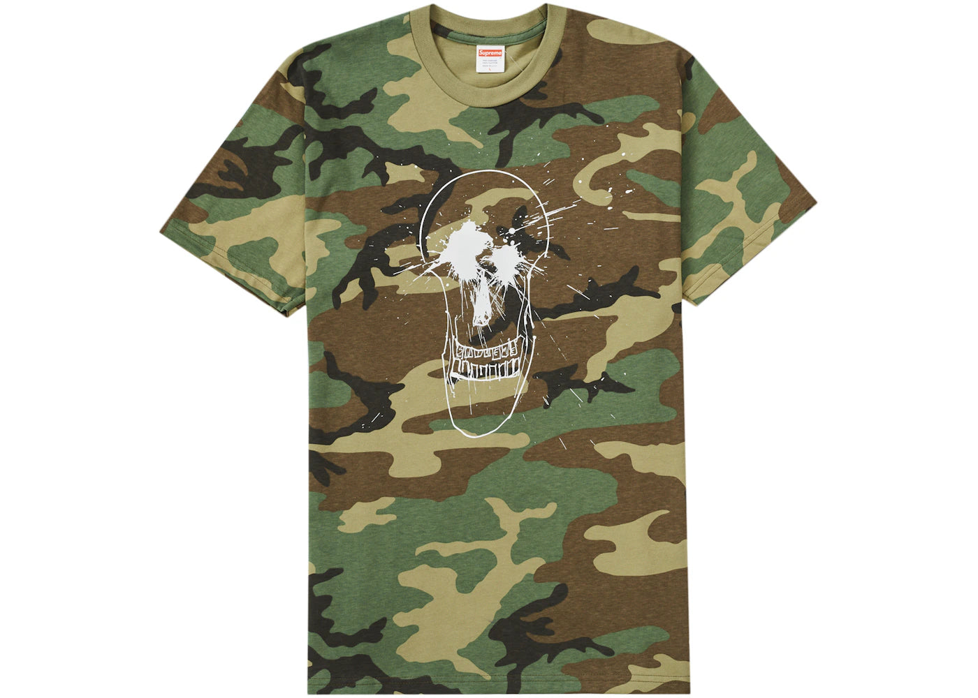 Supreme Ralph Steadman Skull Tee Woodland Camo