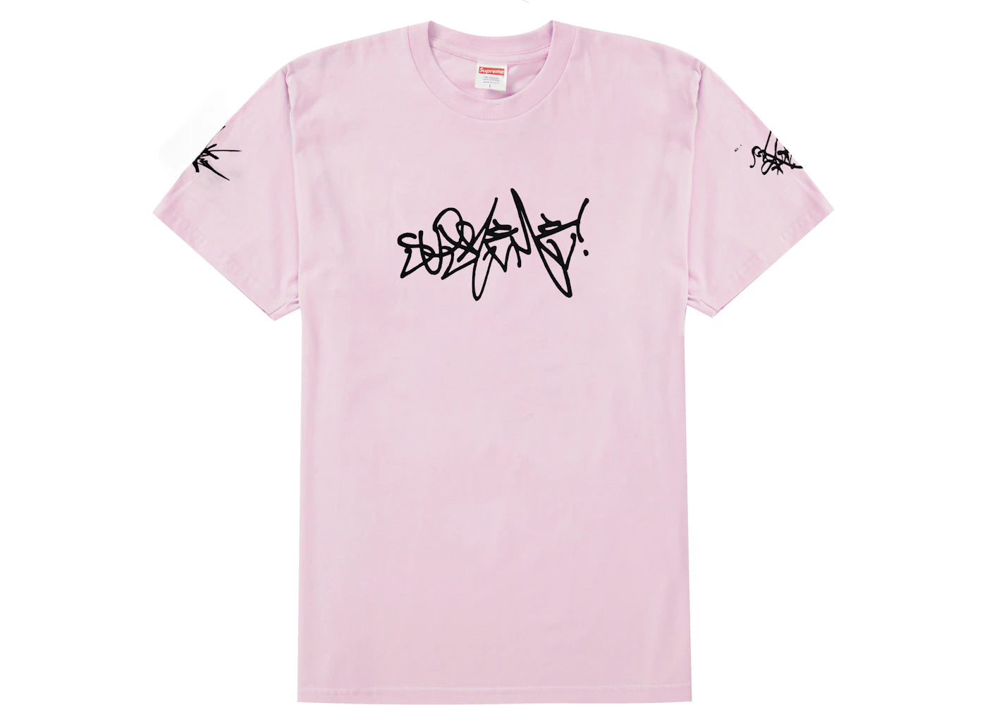 Supreme Rammellzee Tag Tee Light Pink