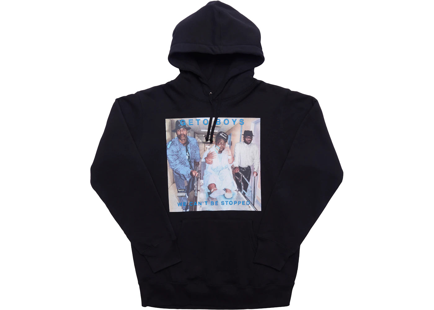 Supreme Rap A Lot Records Geto Boys Hooded Sweatshirt Black