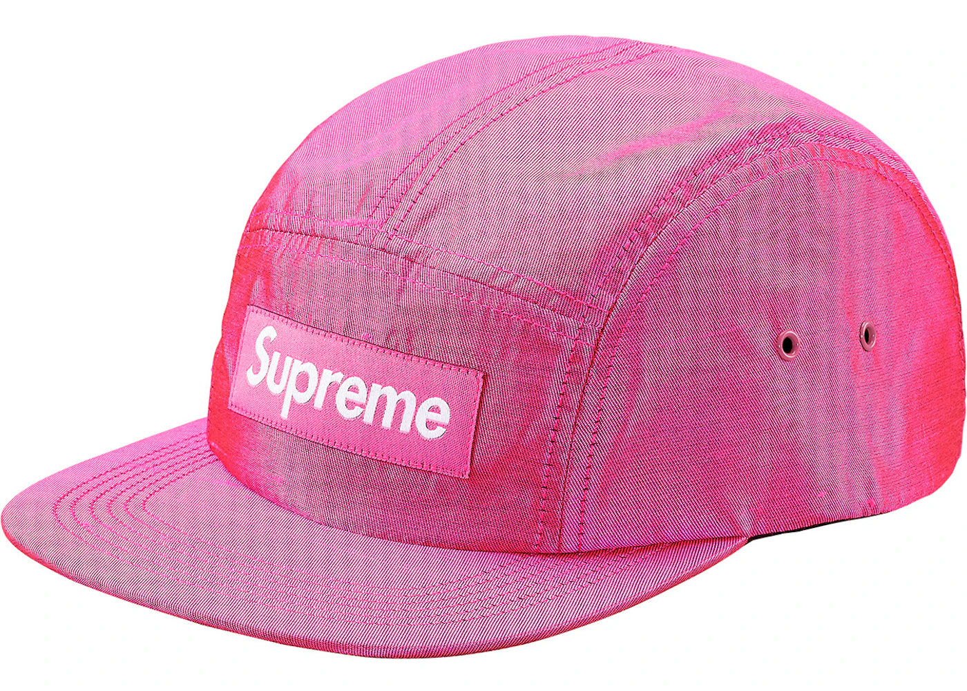 Supreme Raw Silk Camp Cap Pink