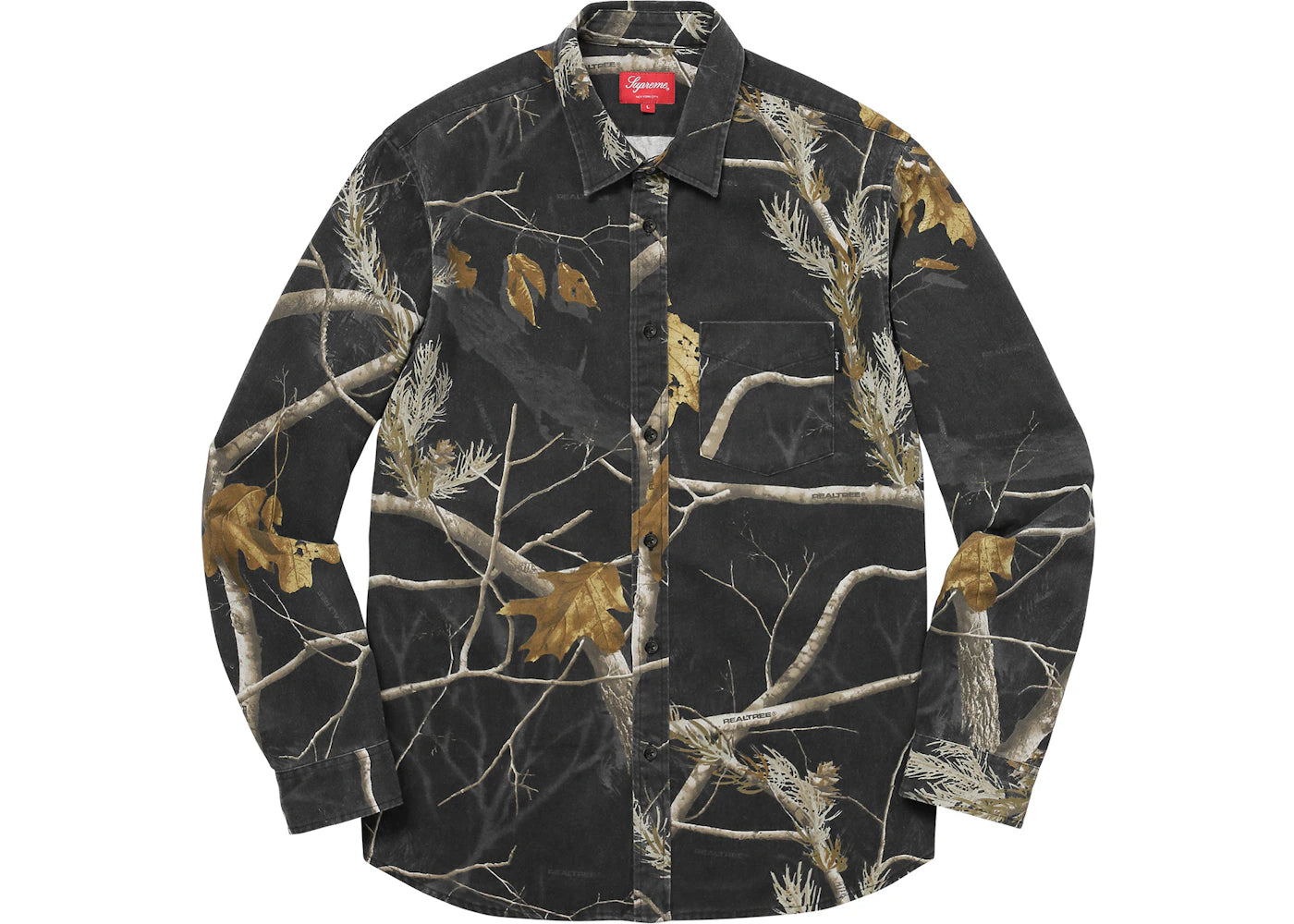 Supreme Realtree Camo Flannel Shirt Black