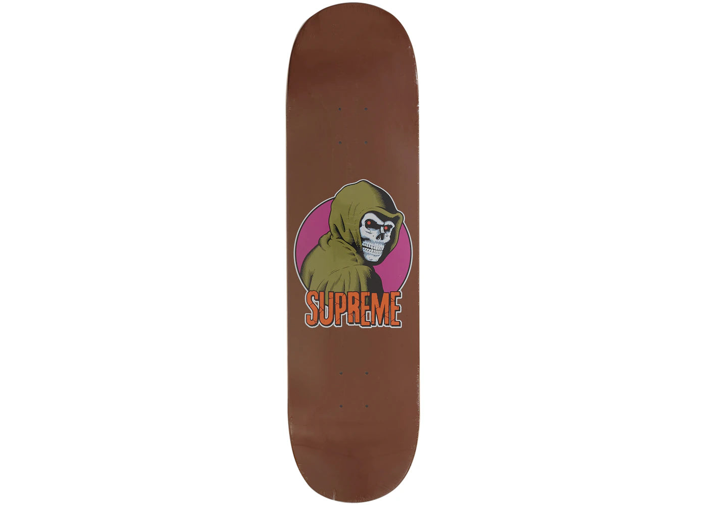 Supreme Reaper Skateboard Deck Brown