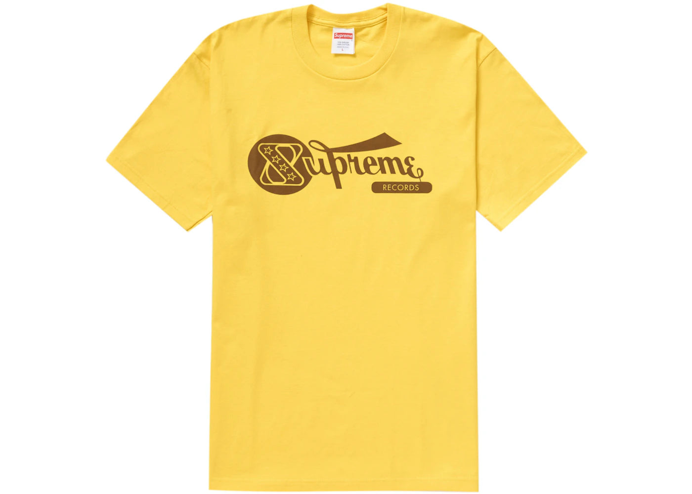Supreme Records Tee Yellow