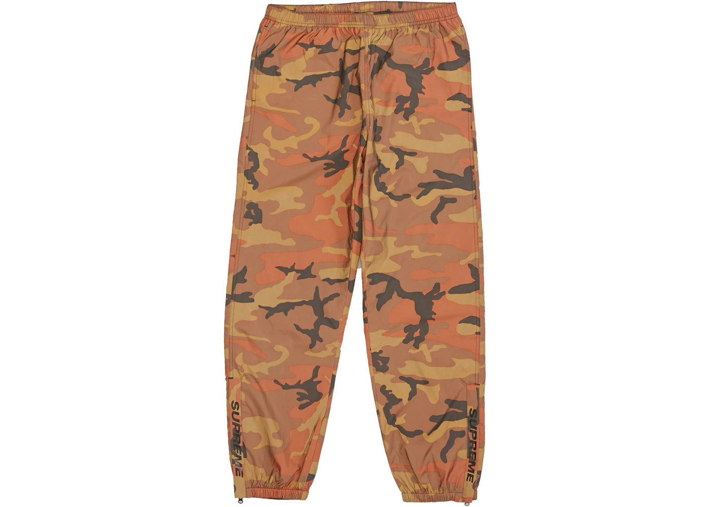 Supreme Reflective Camo Warm Up Pant Orange Camo