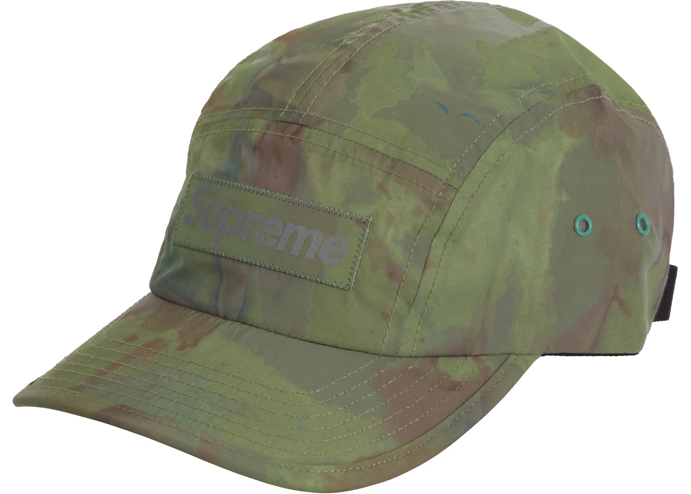 Supreme Reflective Dyed Camp Cap Green