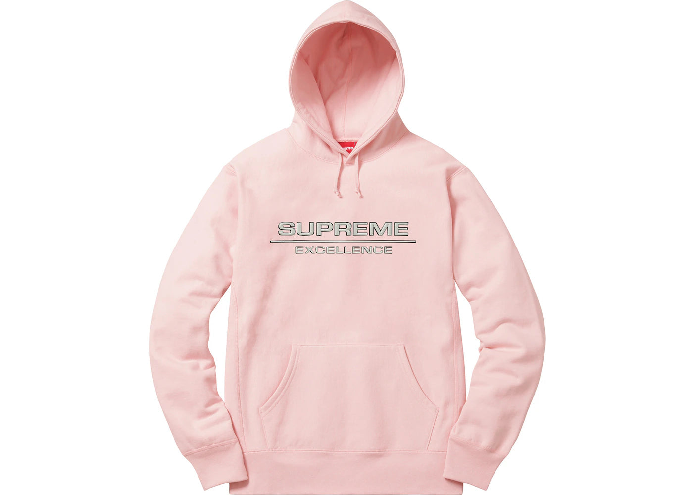 Supreme Reflective Excellence Hooded Sweatshirt Pale Pink