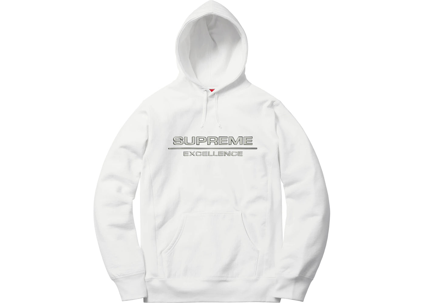 Supreme Reflective Excellence Hooded Sweatshirt White