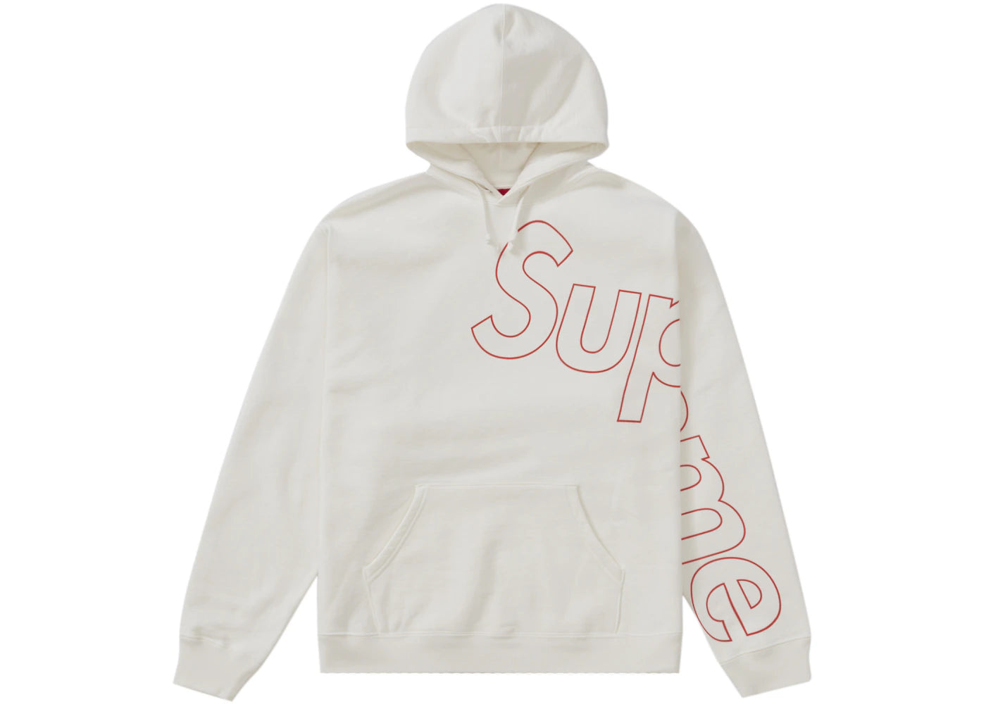 Supreme Reflective Hooded Sweatshirt White
