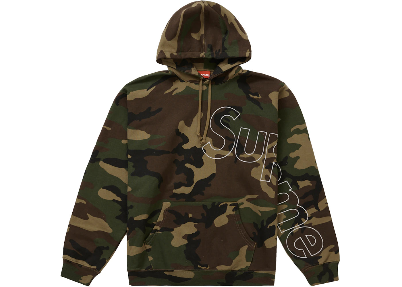 Supreme Reflective Hooded Sweatshirt Woodland Camo