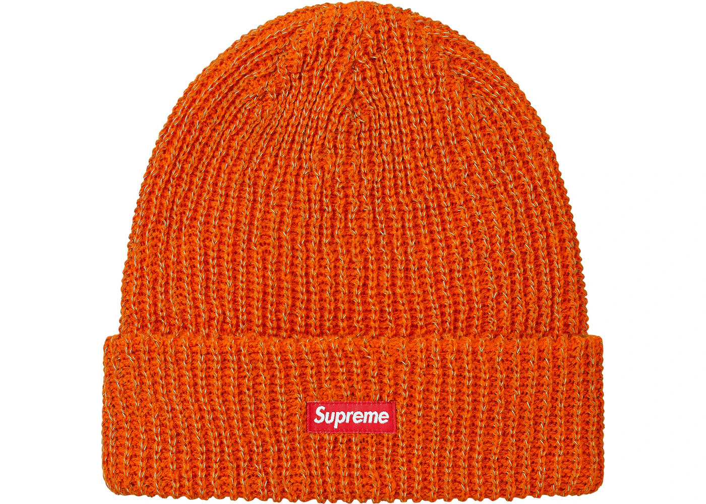 Supreme Reflective Loose Gauge Beanie Orange