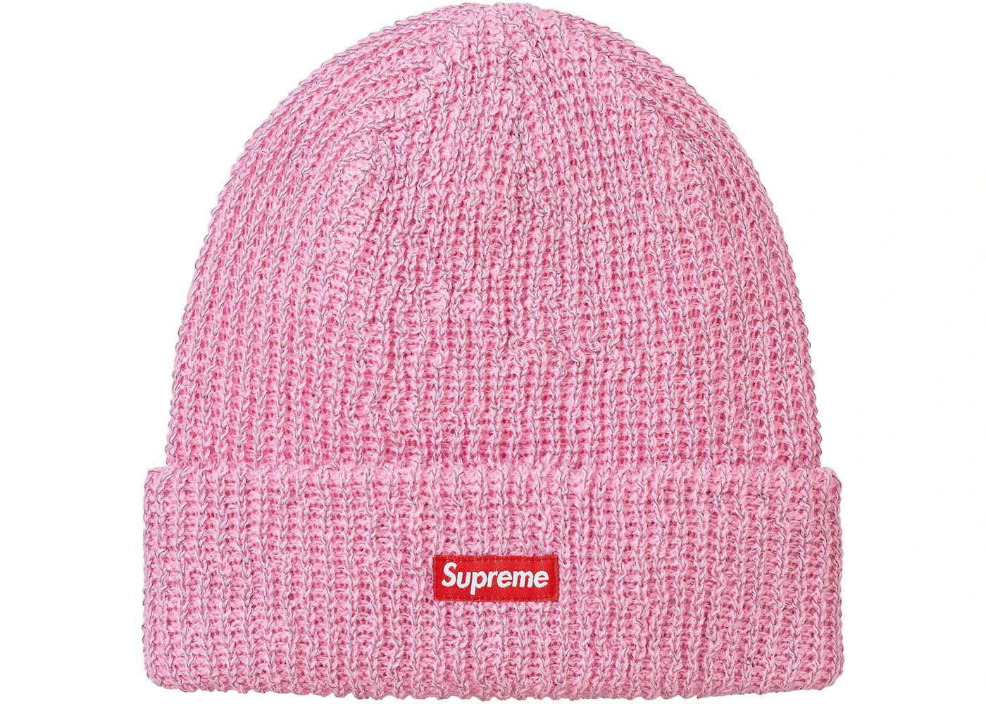 Supreme Reflective Loose Gauge Beanie Pink