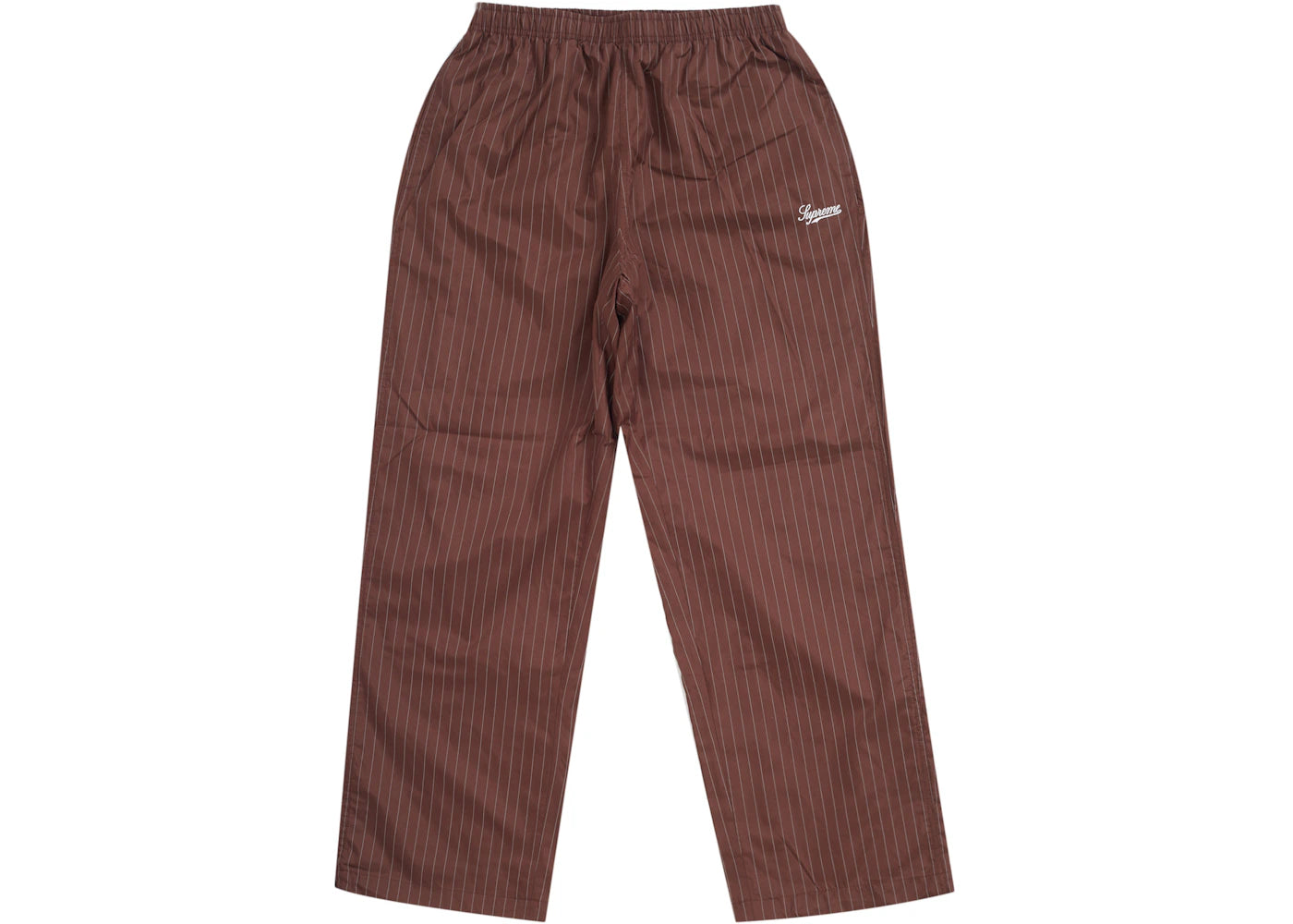 Supreme Reflective Pinstripe Track Pant Brown