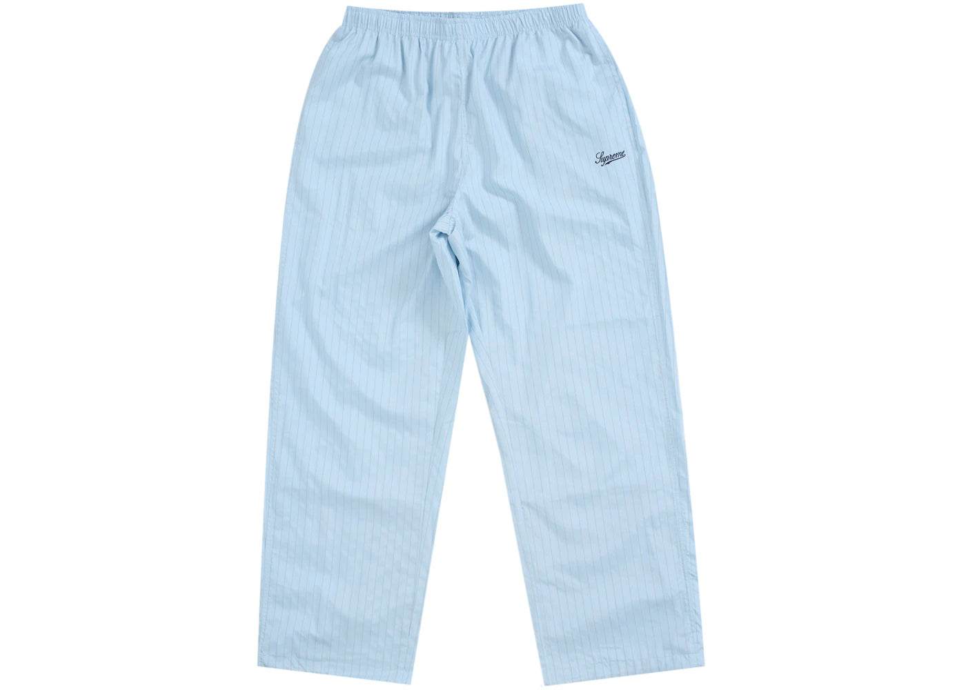 Supreme Reflective Pinstripe Track Pant Light Blue