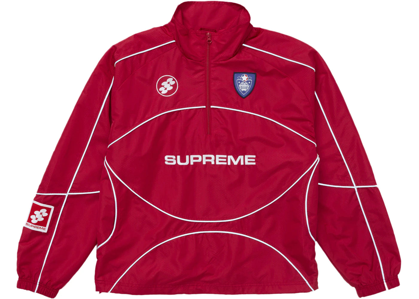 Supreme Reflective Piping Pullover Red