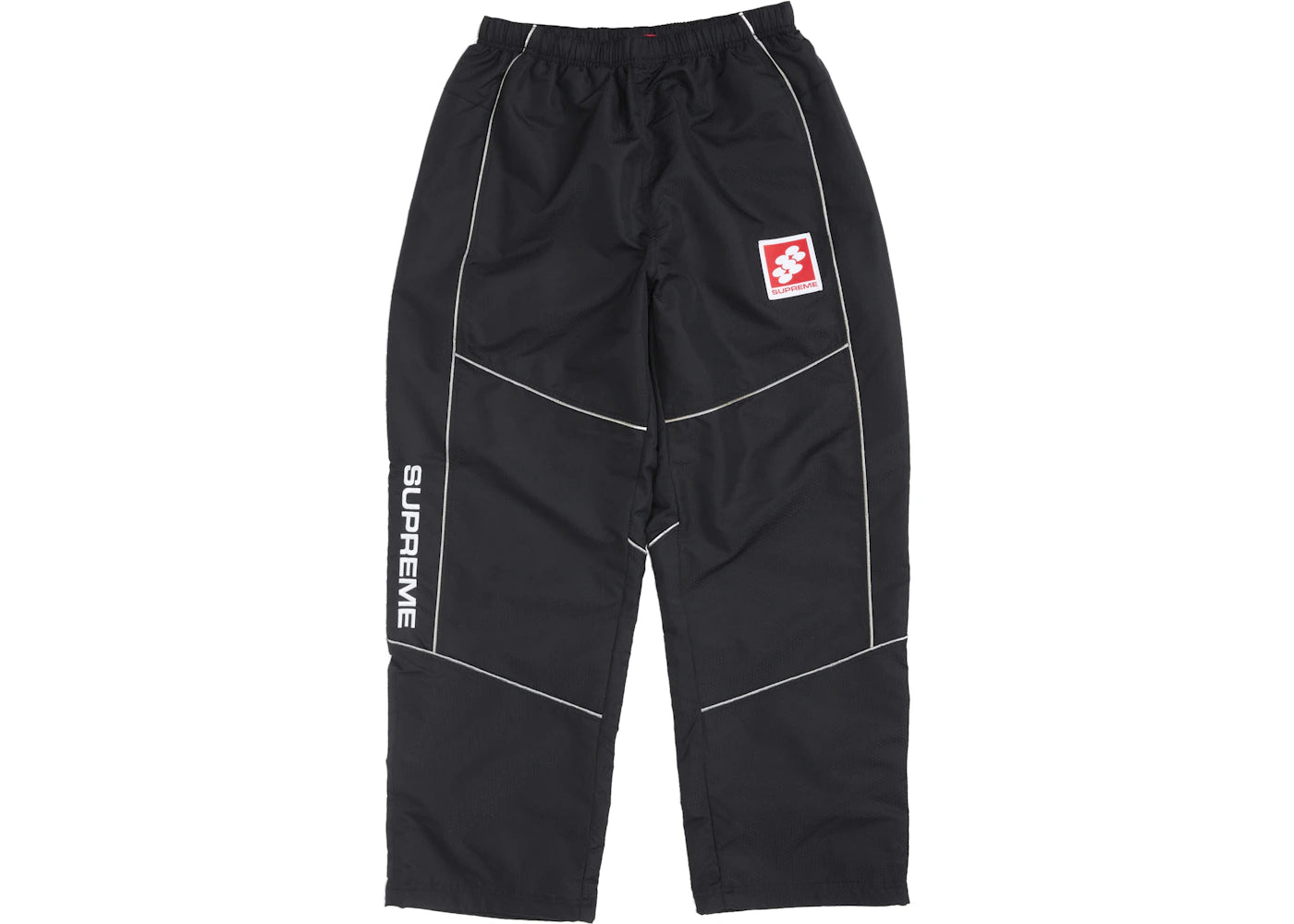 Supreme Reflective Piping Track Pant Black