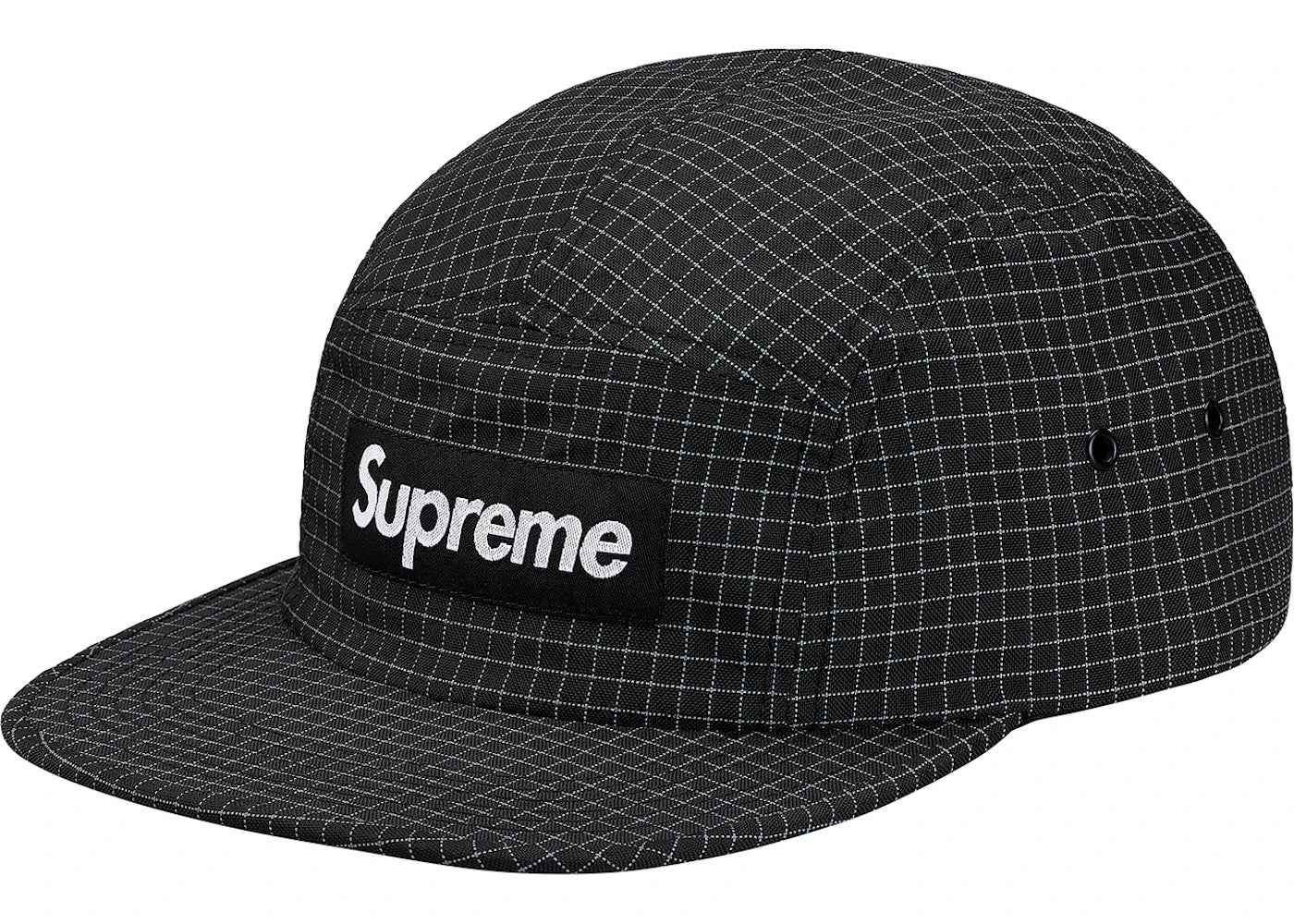 Supreme Reflective Ripstop Camp Cap Black